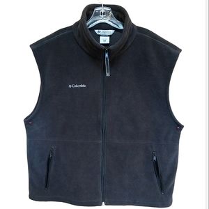 Men's Columbia Fleece Zip Front Vest Sz XL